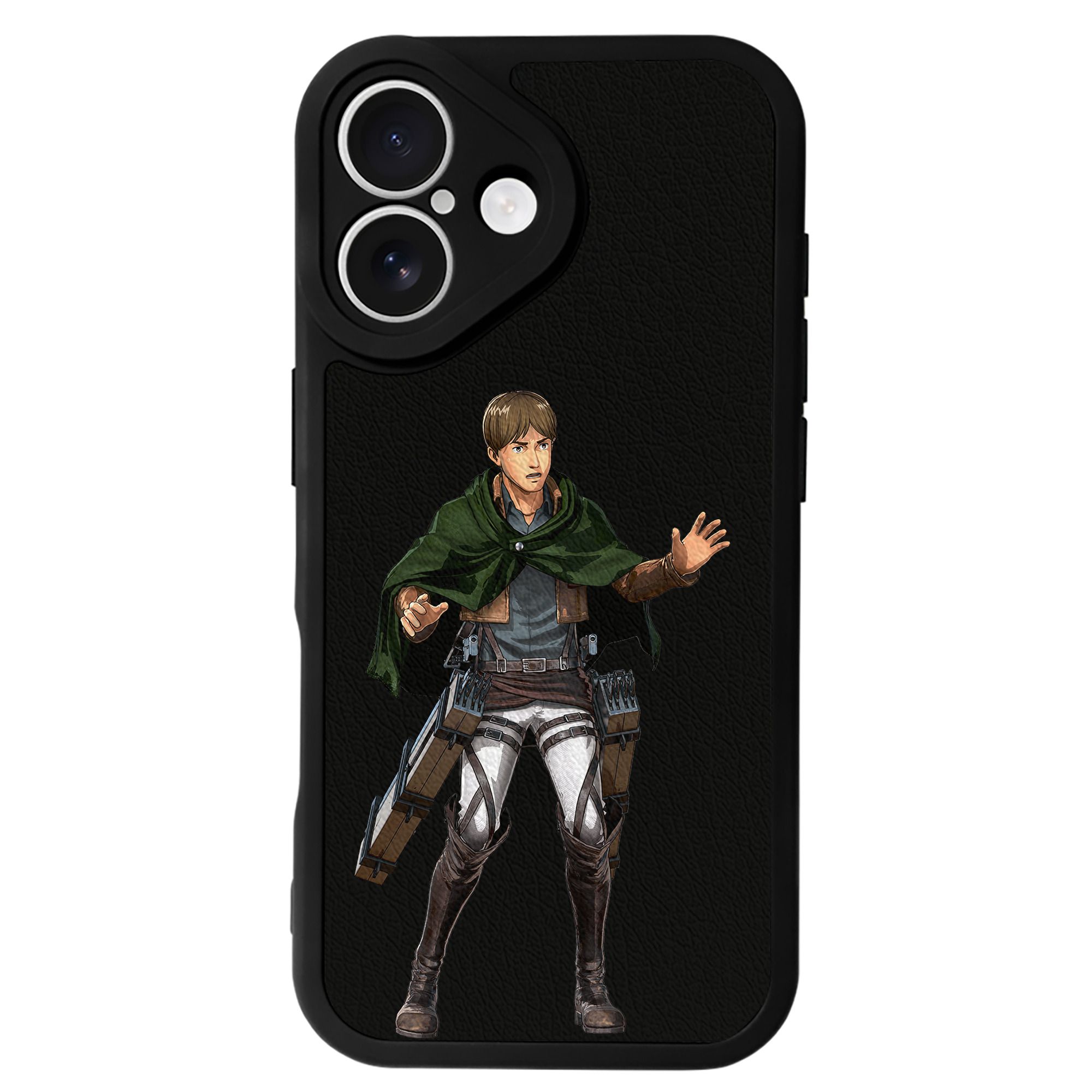 （画像用） 進撃の巨人 Attack on Titan 【iPhone 16シリーズ対応】シリコンスマホケース（レザー調） 材質：シリコン